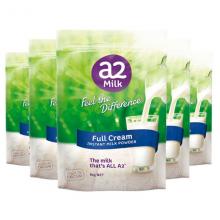 【顺丰7日达】A2全脂奶粉WholeMilkPowder-1kg*6袋 