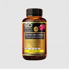 Go Healthy高之源 Krill Oil高含量磷虾油 1500mg 60c （运输途中的物理变化，融化、断裂、变形、结冰等情况，不予理赔）